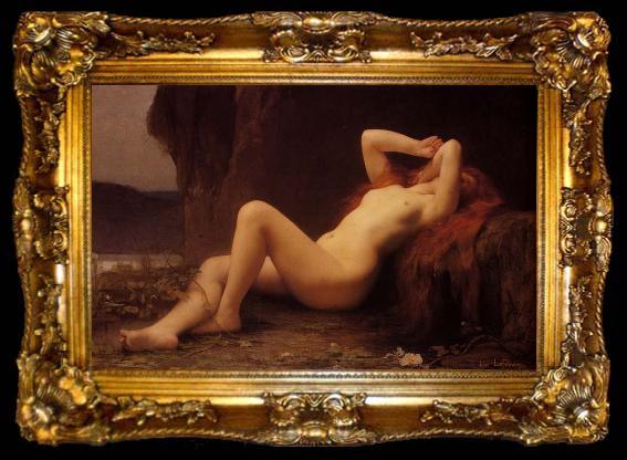 framed  Jules Joseph Lefebvre Mary Magdalene In The Cave, ta009-2